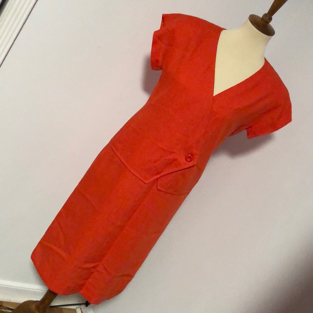 Vintage Blood Orange Dress
